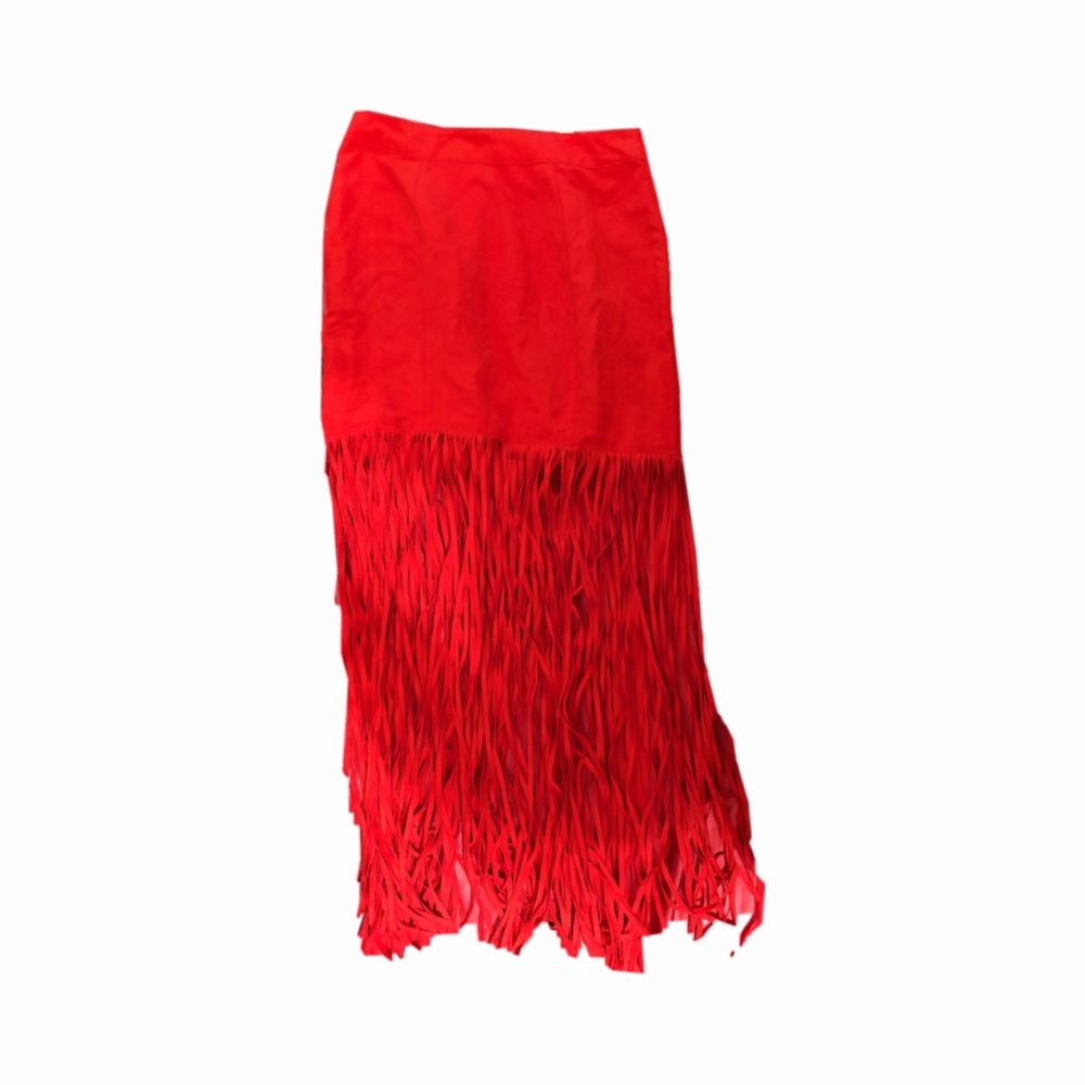H&M x Coachella Red Fringe Skirt